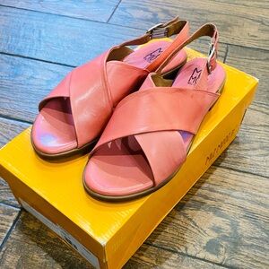 Miz Mooz Soft Pink Leather Sandals